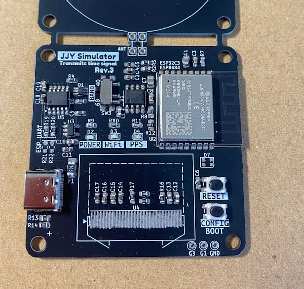 部品を載せたところ